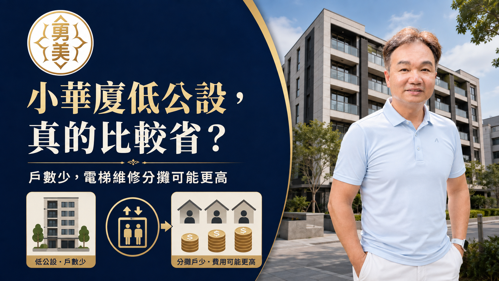 小華廈真的比較划算嗎？低公設、少戶數與電梯維修成本