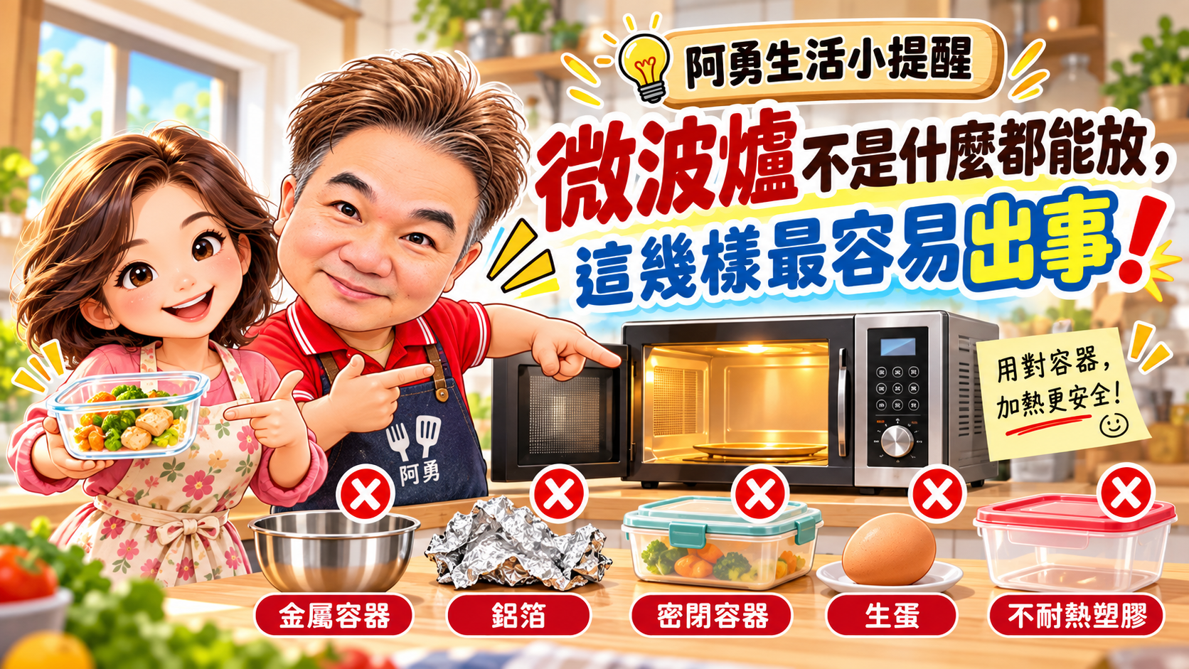 微波爐不是什麼都能放,這幾樣最容易出事