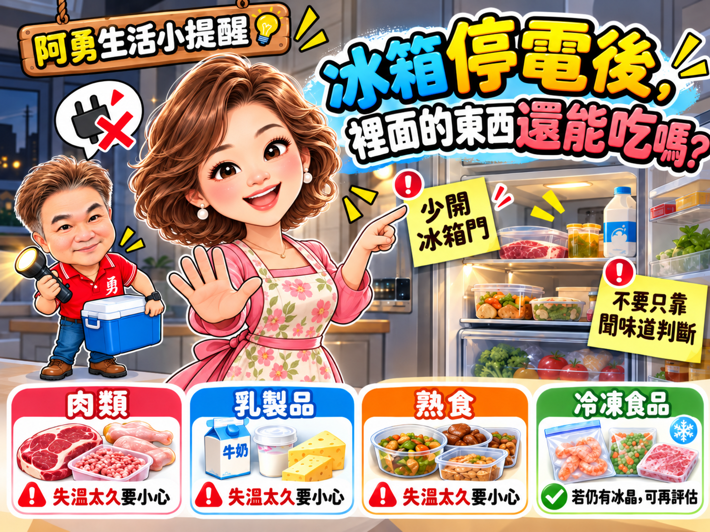 冰箱停電後,裡面的東西還能不能吃?