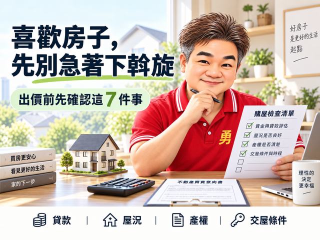 下斡旋前先確認什麼？買方最容易忽略的 7 件事